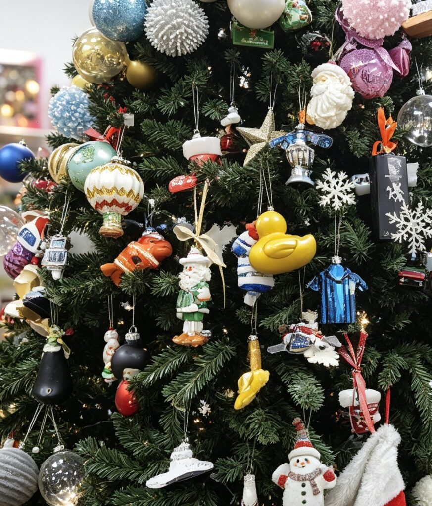 Custom Christmas hanging ornaments for seasonal retail collections