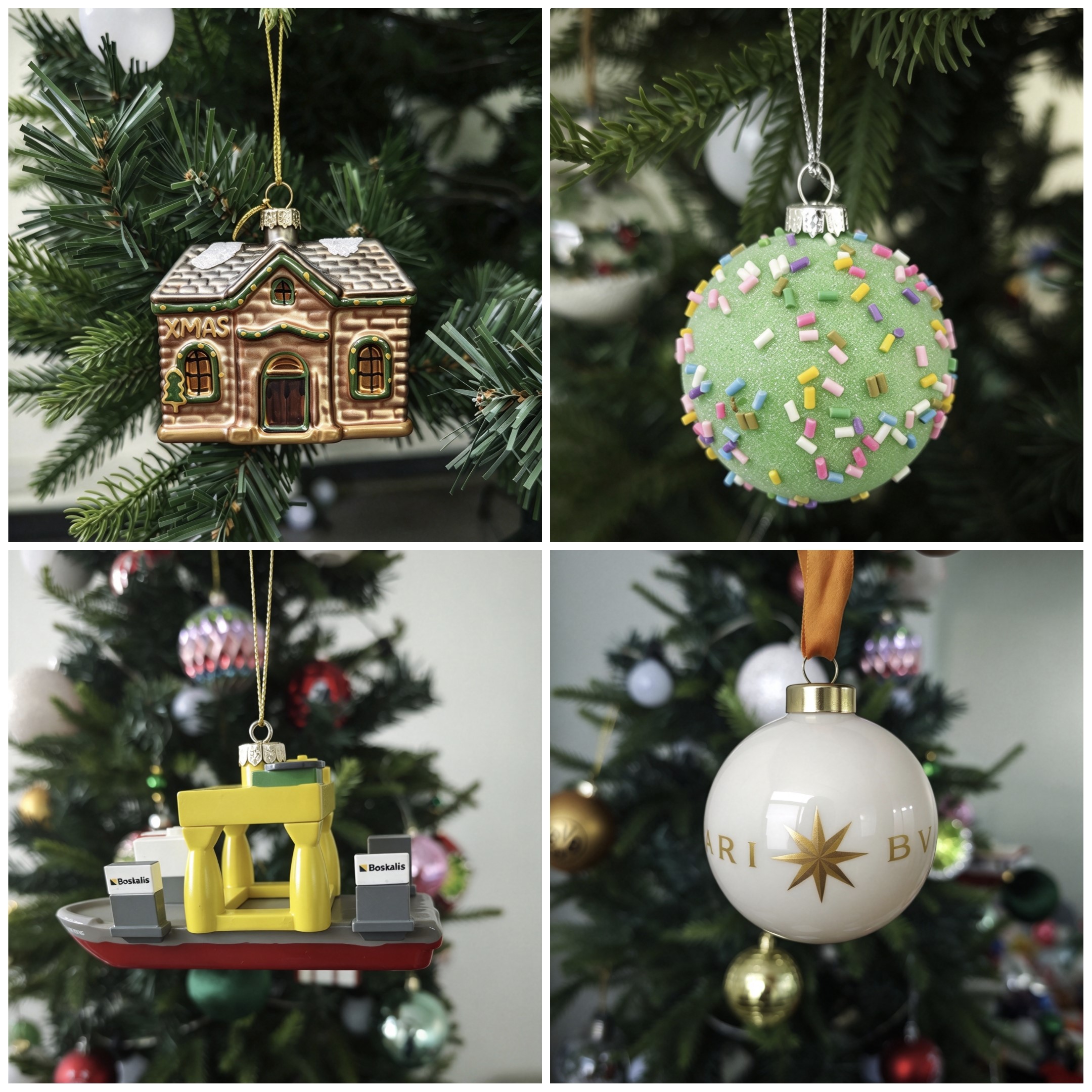 Glass plastic ceramic and foam Christmas ornaments for bulk custom orders
