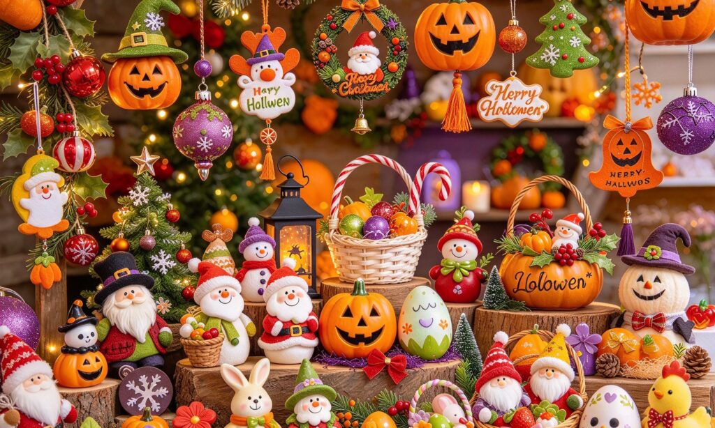 Bulk custom glass decorations in different shapes, colors, and finishes
