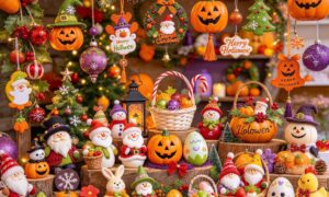 Bulk custom glass decorations in different shapes, colors, and finishes